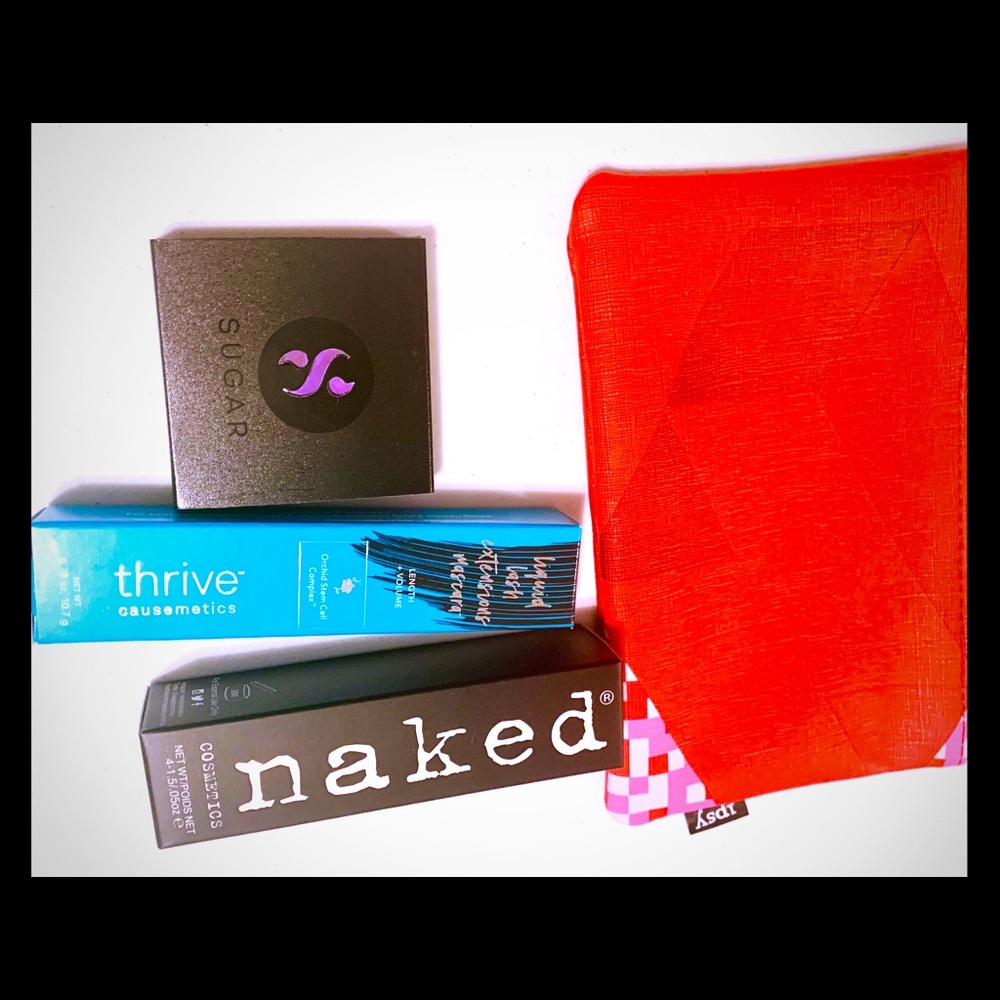 3PC makeup lot, Thrive Mascara, Naked, Highlighter